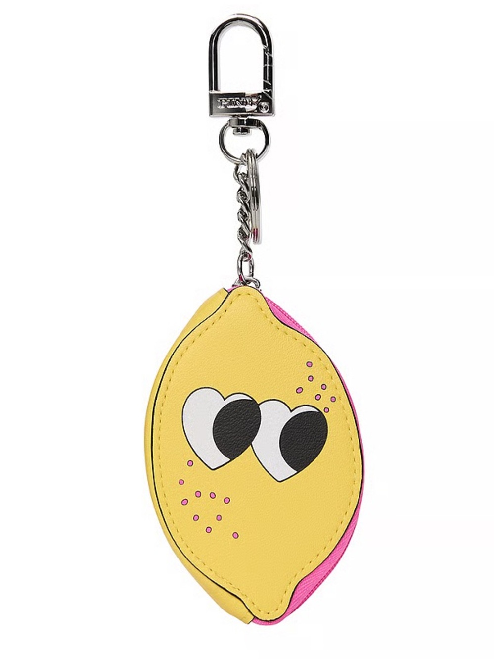 Victoria’s Secret PINK Lemon Pouch Coin Purse Keychain Charm NWT